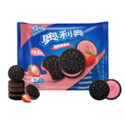PLUS会员、需首单礼金：奥利奥（Oreo）夹心饼干休闲零食 草莓味349g