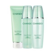 CHANDO 自然堂 套装护肤品水润密集补水保湿水乳套装水油平衡化妆品礼物 洗面奶+水+乳液