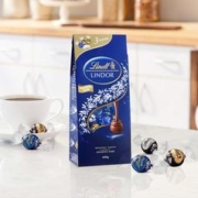 Lindt 瑞士莲 巧克力进口软心精选牛奶黑巧克力600g办公室零食糖果