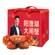 现在蟹正肥、88VIP：湖东蟹 鲜活阳澄湖大闸蟹 公5.0两*4只 母4.0*4只 现货海鲜礼盒