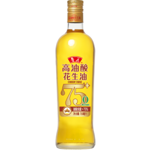 魯花食用油5s物理壓榨高油酸花生油750ml