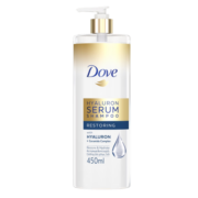 多芬（Dove）洗发水 玻尿酸柔顺洗发露450ml  滋养去屑[有效期至24年9月&11月]