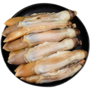拾小鹿鲜活现剥蛏王肉新鲜海捕竹节蛏急冻薄冰无沙海蛏子肉 精选大号竹蛏子王肉1斤