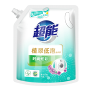 超能 植翠洗衣液(时尚炫彩)2kg/袋装 天然椰油 低泡易漂   薰衣草香