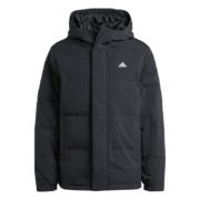 adidas阿迪达斯 轻运动男女同款冬季500蓬保暖鸭绒羽绒服IZ4883 黑色 1件