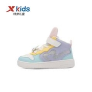 XTEP 特步 儿童女童高帮休闲运动鞋板鞋677114313288