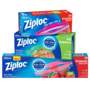 ziploc密保诺双链食品密实袋 大中小号组合装（19+24+40）保鲜袋