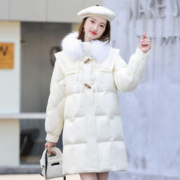 冰洁BENGEN 气质精致大毛领时尚百搭保暖防风舒适女式羽绒服