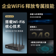 飞鱼星 企业级AX1800双频千兆wifi6无线VPN路由器 4路独立PA/wifi穿墙/千兆端口 VX1800