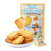 三只松鼠 芝士味芝士夹心饼干食品108g*3袋网红休闲儿童零食