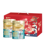 再降价、plus会员：蒙牛铂金装 中老年益生菌高钙富硒奶粉800g*2罐*2件