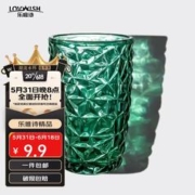LOVWISH 乐唯诗 墨绿原色无铅加厚玻璃吸管杯