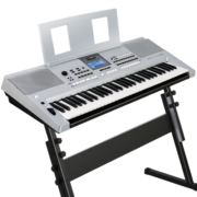 雅马哈（YAMAHA）电子琴贵族银KB308儿童成人便携式教学61键官方标配+全套配件