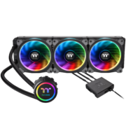 Tt（Thermaltake）Floe Riing RGB 360 一体式水冷CPU散熱器（多平台/RGB冷头/软体/PLUS RGB风扇/360冷排）