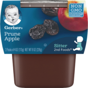 嘉宝Gerber 果泥辅食 苹果西梅泥 二段(6个月以上)113g*2/组 原装进口
