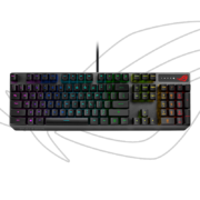 PLUS会员：ROG 游侠RX 机械键盘  RGB背光键盘 防水防尘键盘104键 黑色