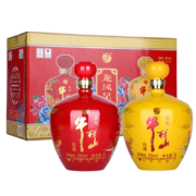 plus会员：牛栏山 龙凤呈祥红黄坛 浓香型白酒 52度 2L*2坛 礼盒装