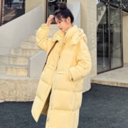 京东百亿补贴：鸭鸭 羽绒服女 中长款连帽