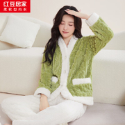 红豆 女款暖绒家居服套装 多色可选