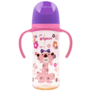贝亲（Pigeon）双把手PPSU奶瓶 第3代 330ml-淑女豹  L号 6个月以上 AA222
