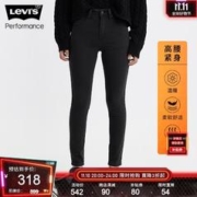Levi's 李维斯 23秋季新款721高腰紧身女士牛仔裤显瘦通勤百搭提臀神裤 黑色 28/28