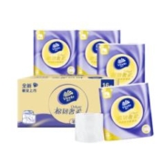 Plus会员，概率券:维达（Vinda）卷纸棉韧奢柔150节16卷 羊绒感纸巾 卫生纸 整箱