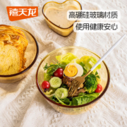 Citylong 禧天龙 高硼硅玻璃双耳碗四件套 440ml*4只