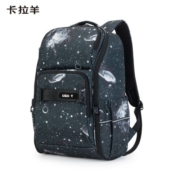 卡拉羊中学生书包男生初高中生减负背包旅行出游双肩包男款星云系列 5448丨黑色星云