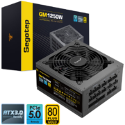 PLUS会员：鑫谷（Segotep）GM1250W金牌全模组电源（ATX3.0/原生PCIE5.0/全电压宽幅/低噪台式机电脑游戏主机箱电源）