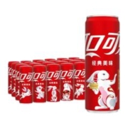 Coca-Cola 可口可乐 碳酸饮料 330ml*24罐/箱*2件＋凑单品： 百草味 盐焗开心果 400g/罐
