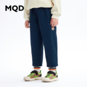 MQD 马骑顿 男童加绒休闲裤 藏青