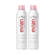 【自营】Evian依云保湿矿泉水喷雾300ml/400ml双支装补水爽肤法国