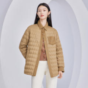 Juzui 玖姿 商场同款JZ玖姿秋季时尚羊毛拼接羽绒服女JWCQ71303