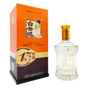 白云边白云边十五年15年陈酿42度白酒450ml浓酱兼香型中秋送礼整箱装 单瓶装
