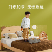 原始原素 实木 儿童床男孩女孩小熊床小户型环保单人床 小熊1.2米*2.0