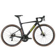 喜德盛（xds）公路自行车RC618全隐藏内走线破风车架 16速变速 机械碟刹 雾黑金（青春版） 700C*500（建议身高170-180cm）