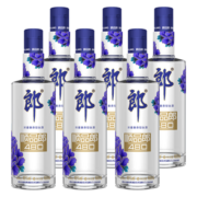 郎酒顺品郎480蓝款45度兼香型光瓶白酒 480ml*6瓶