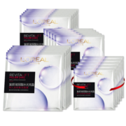 欧莱雅（L'OREAL） 安瓶面膜补水保湿提亮玻尿酸淡纹紧致肌肤女士护肤品精华 玻色因安瓶面膜*20片（盒装）