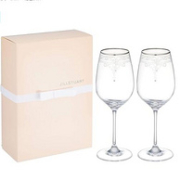 Narumi 鸣海 X JILL STUART 手工玻璃镶水钻红酒对杯 GW4132-63393A