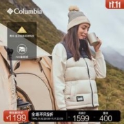 哥伦比亚 户外情侣鹅绒700蓬金点热能保暖羽绒背心WE8416 278（男女同款） L(180/100A)