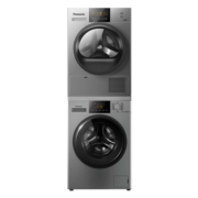 松下（Panasonic）洗烘套装 10kg全自动滚筒洗衣机+10kg热泵烘干机家用 BLDC电机 70℃除菌 3N1S+EH31JS