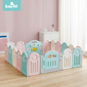 babygo宝宝游戏围栏防护栏婴儿童护栏地上室内家用游乐园爬行地垫16+2