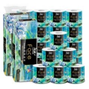洁柔卷纸 油画Face加厚 4层200g＊20卷＊3件