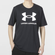 安德玛 UA安德玛T恤男装训练健身运动服半袖logo印花短袖1370862