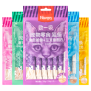 顽皮（Wanpy）猫条猫咪零食欧一吸全阶段湿粮包猫咪流质零食布丁70g*5 混合口味70g*5包装/共25条