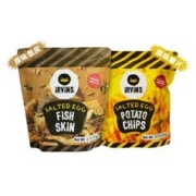IRVINS 新加坡特产进口IRVINS咸蛋黄鱼皮薯片组合膨化零食小吃2袋组合