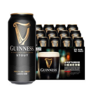 有券的上：GUINNESS 健力士 爱尔兰氮气世涛 黑啤酒 440ml*12听