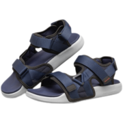 斯凯奇（Skechers）凉鞋男沙滩鞋冬季魔术贴男士休闲简约舒适透气百搭时尚拖鞋237292 NVY海军蓝色 41