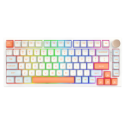 VGN N75/N75PRO 游戏动力 客制化键盘 机械键盘 单模/三模 gasket结构全键热插拔 N75Pro 蒸汽波轴 果冻橙