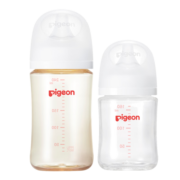 贝亲（Pigeon）自然实感第3代奶瓶 婴儿宽口径奶瓶套装（玻璃160ml+PPSU240ml）